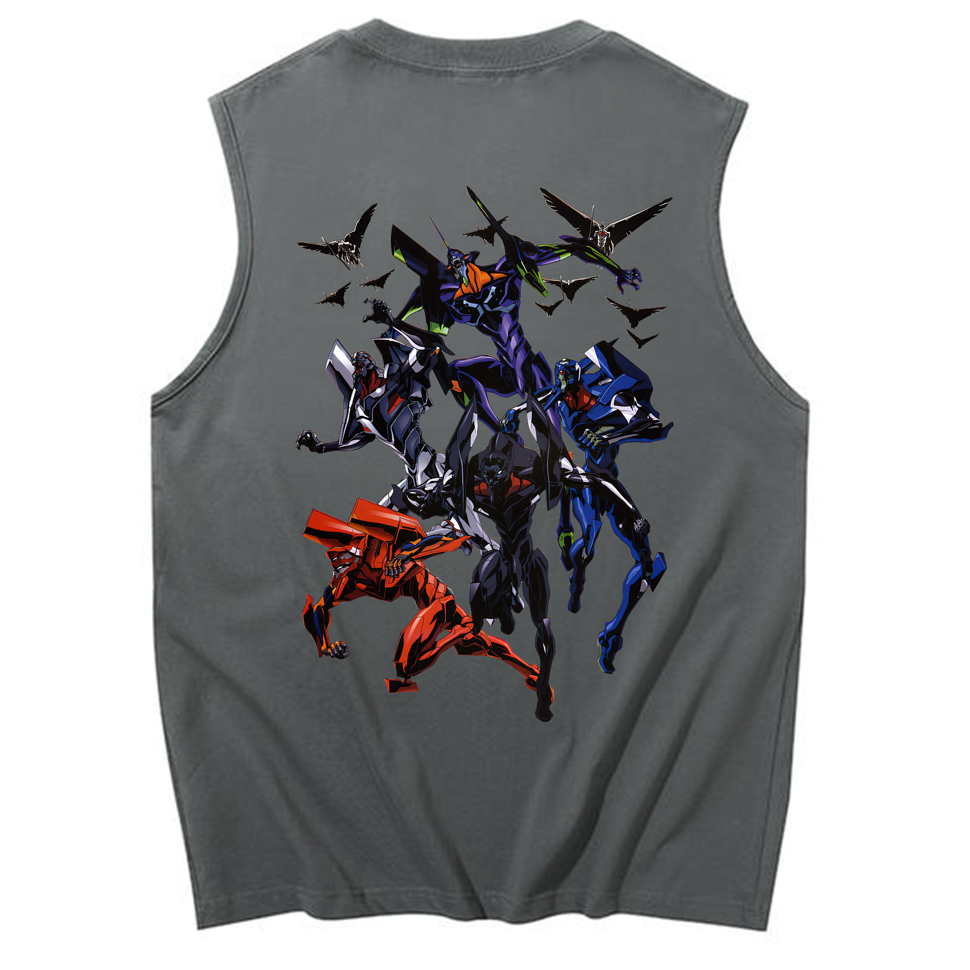 （画像用） EVA 新世紀エヴァンゲリオン コットン100％タンクトップ（背面プリント）